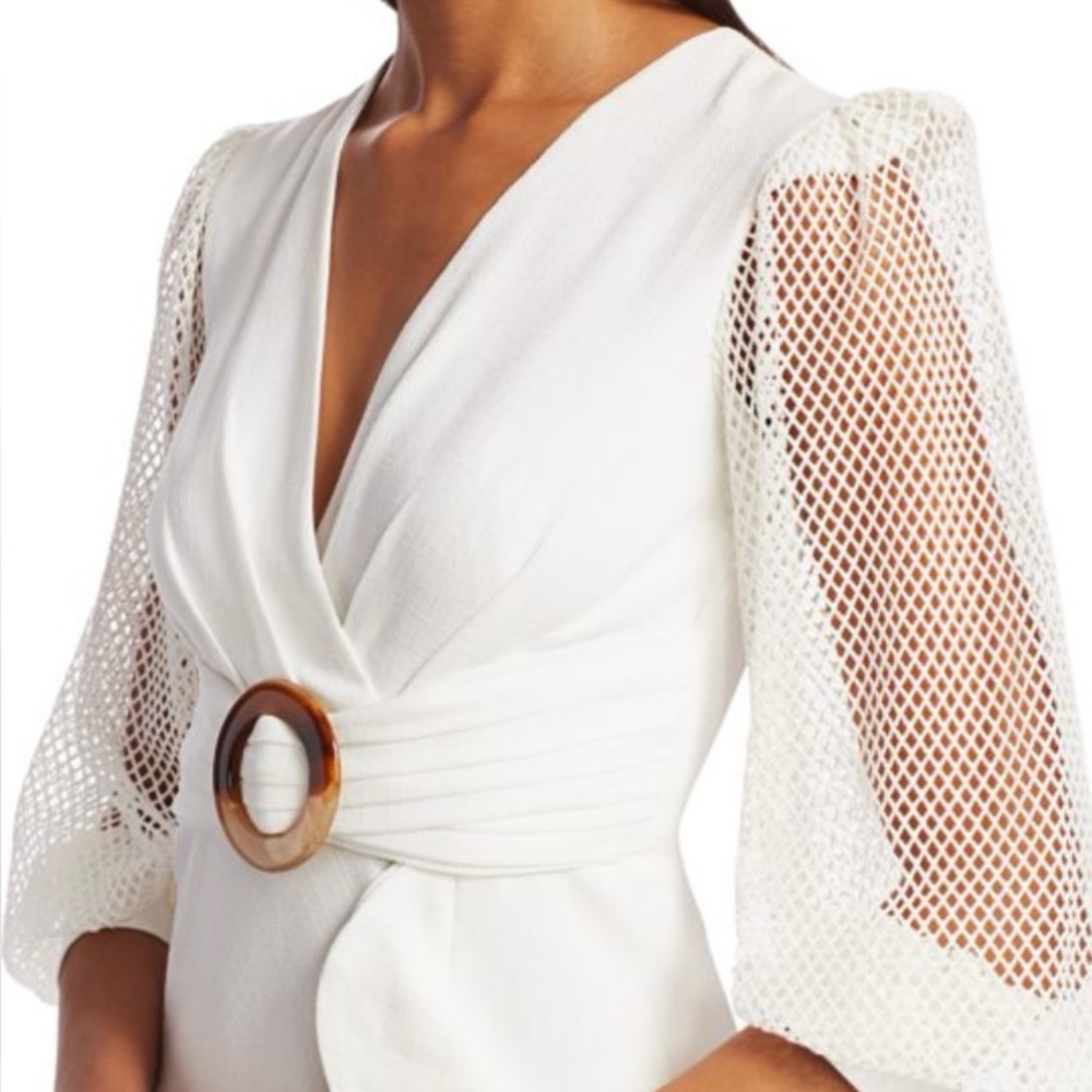 Now 250.00 dollars  new, white, tags on beautiful Pat Bo, size 4